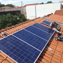 Instalação de placas solares